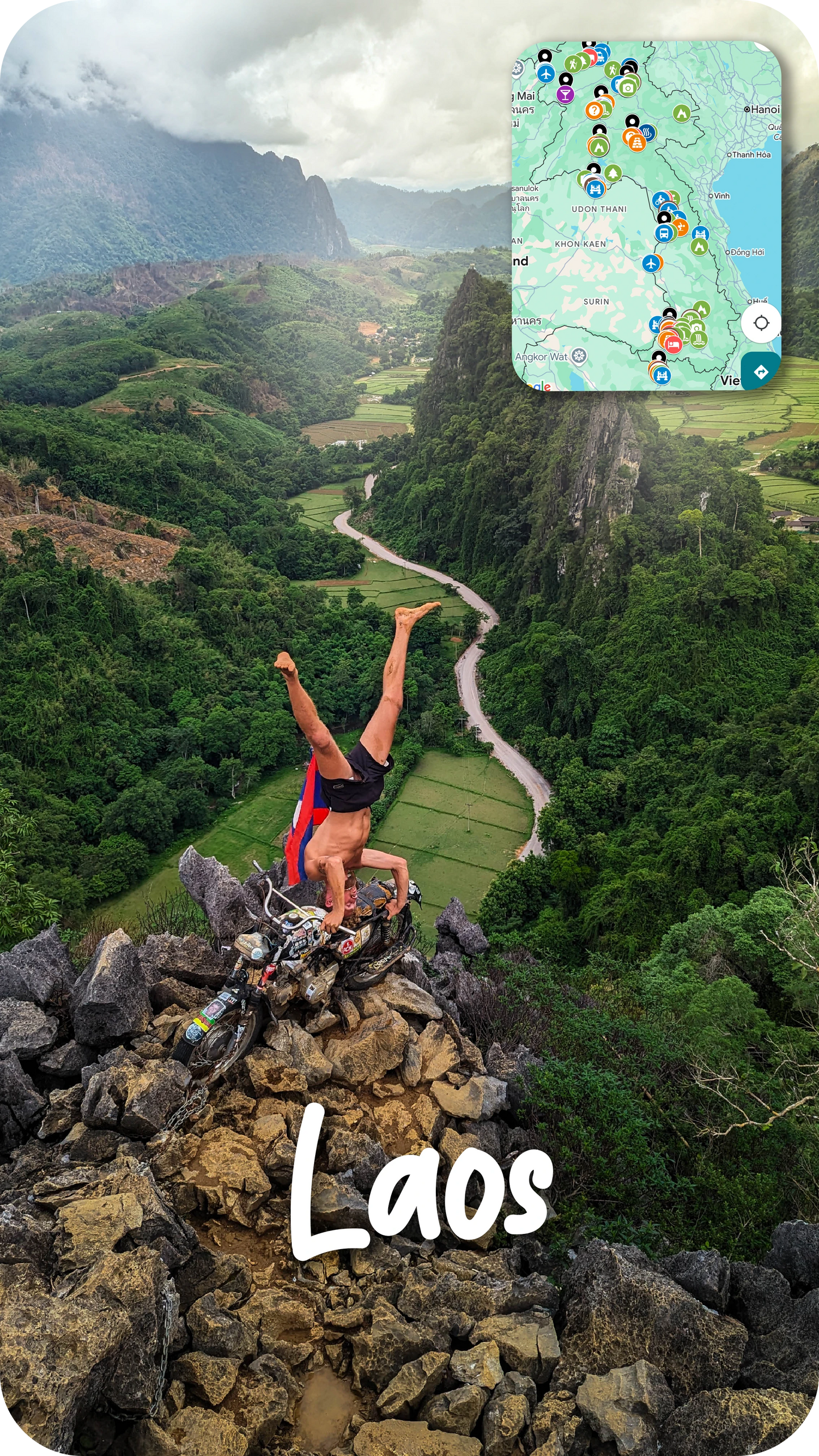 Laos viewpoint hike travel