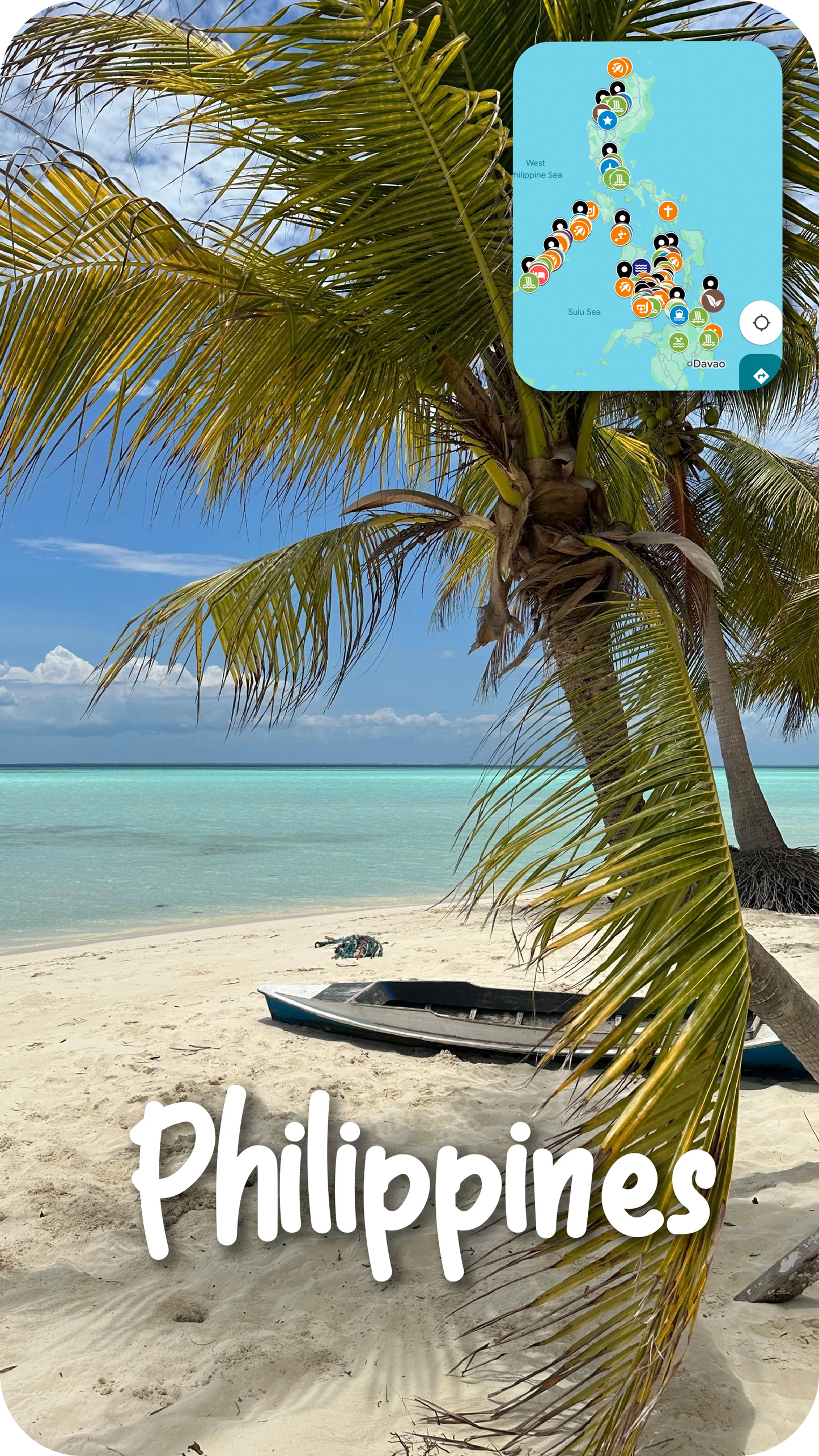 Philippines beach diving backpack secret travel